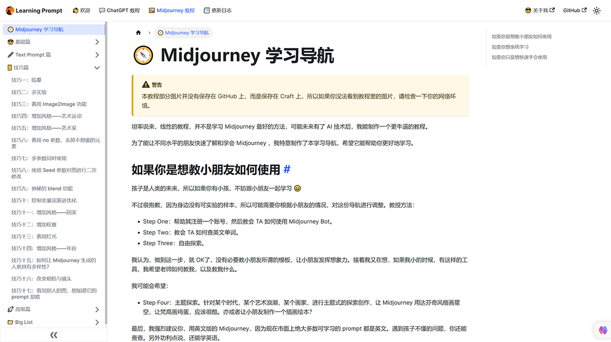 Midjourney 学习导航插图