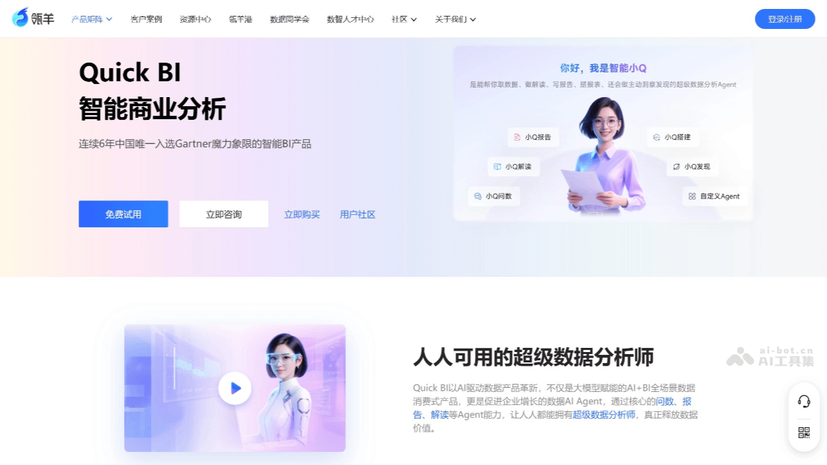 Quick BI – 阿里旗下瓴羊推出的AI商业分析Agent插图