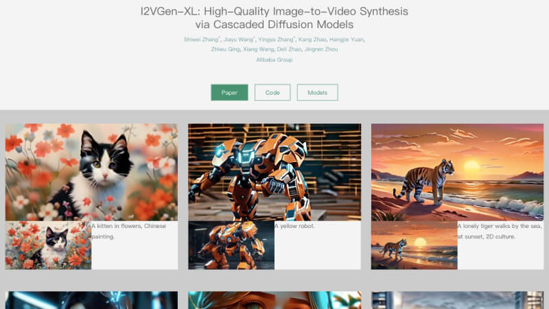 I2VGen-XL：阿里推出的图像到视频生成模型插图
