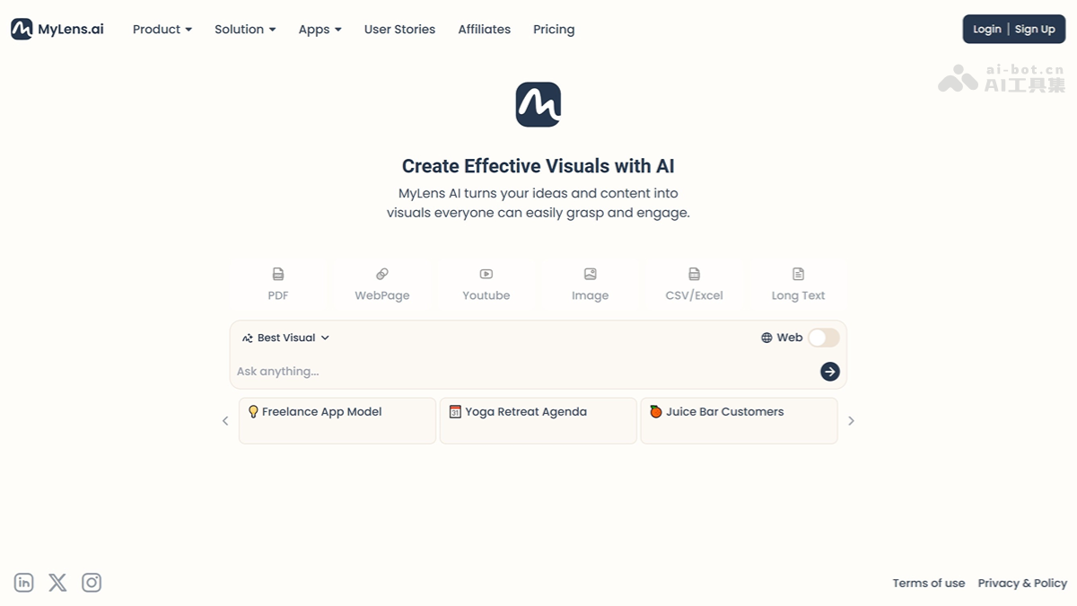MyLens – AI时间轴生成工具，自动生成关键事件的视觉图表插图