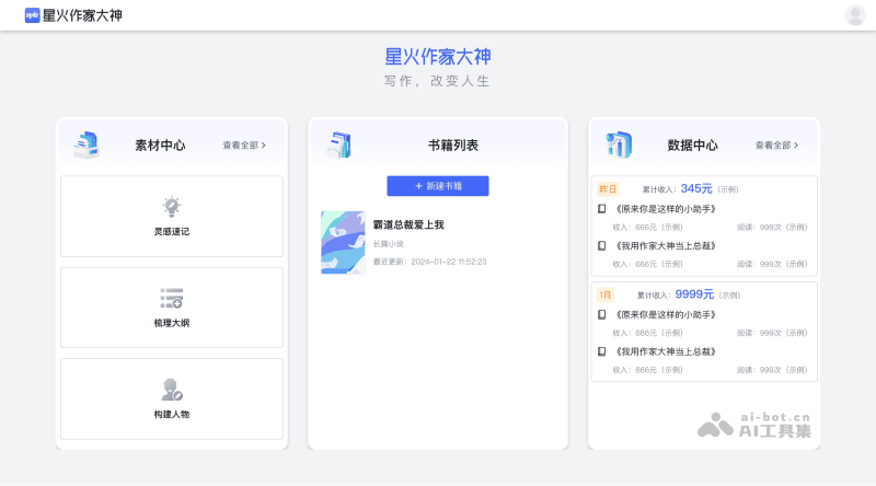 星火作家大神 – 科大讯飞推出的面向作家的AI写作工具插图1
