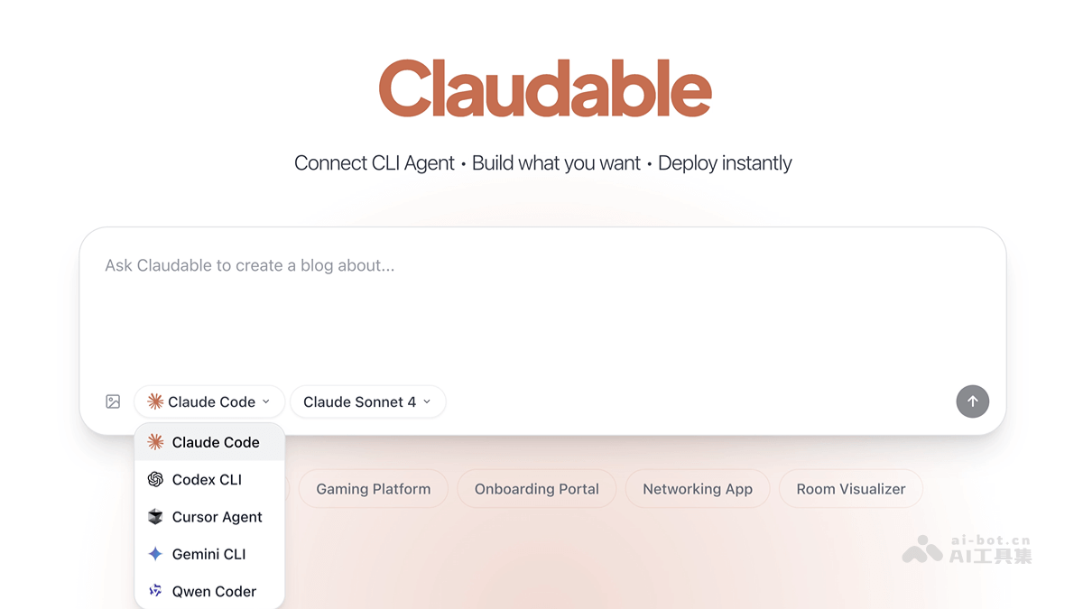 Claudable – 基于Next.js的开源Web应用构建器插图