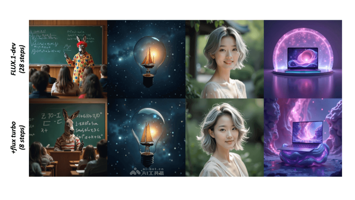 FLUX.1-Turbo-Alpha – 阿里推出的文本到图像生成模型，基于FLUX.1-dev插图