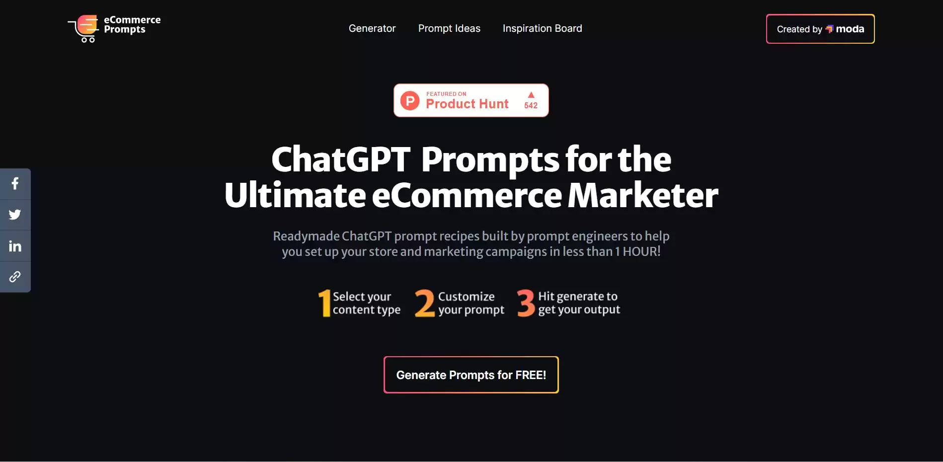 ECommerce Prompt Generator插图