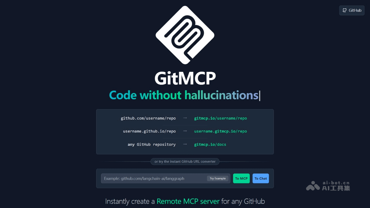 GitMCP – 开源MCP服务器，可将GitHub仓库转为实时文档中心插图