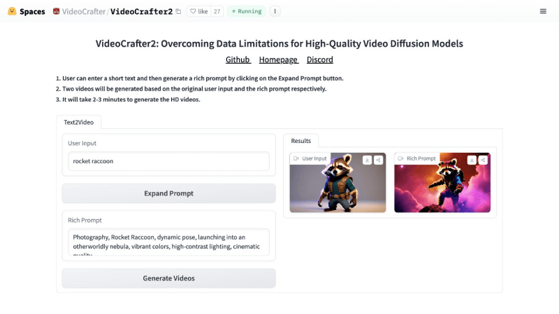 VideoCrafter2 – 腾讯推出的高质量视频生成模型插图1