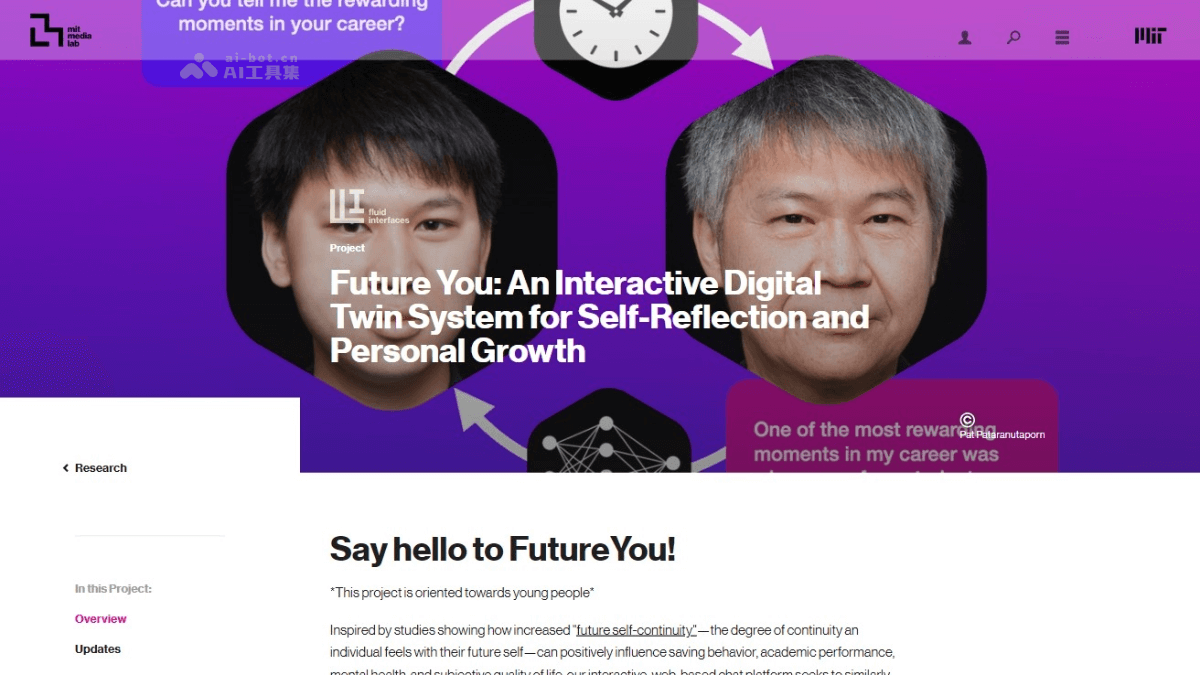 Future You – MIT推出与60岁时虚拟形象对话的AI产品插图