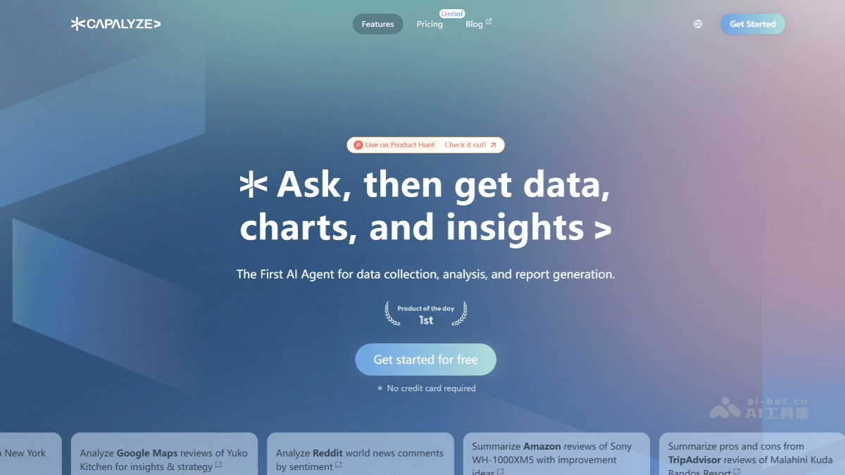 Capalyze – AI数据分析工具，对话式数据编辑插图
