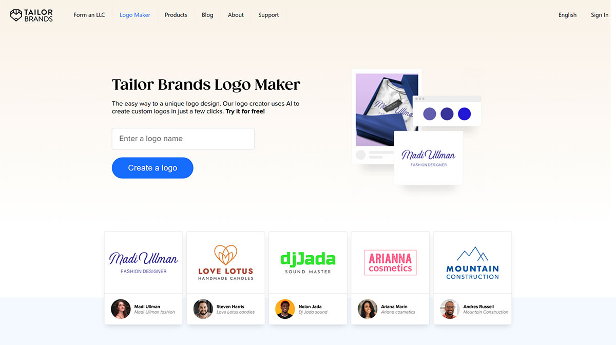 Tailor Brands Logo插图