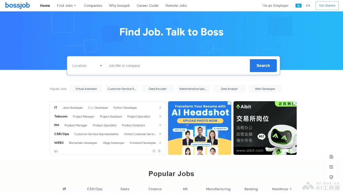 bossjob – AI招聘平台，面向全球支持多语言实时精准翻译插图