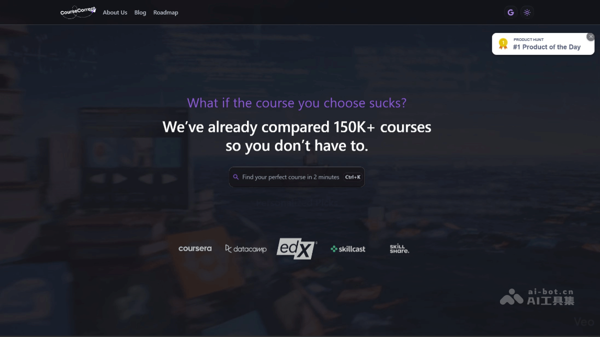 CourseCorrect – AI学习平台，根据主题自动筛选优质课程插图