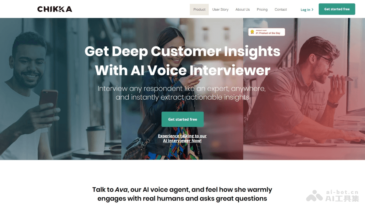 Chikka.ai – AI语音访谈平台，智能语音代理模拟专业访谈者插图