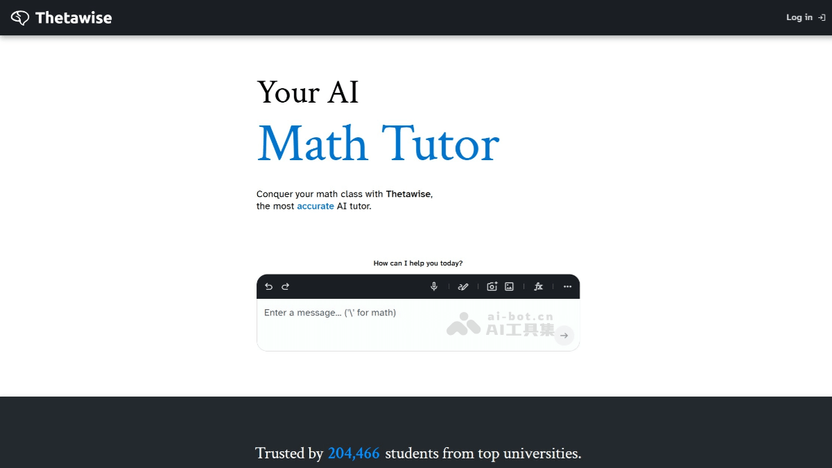 Thetawise – AI数学辅导工具，支持手写、语音和图片等多种输入方式插图