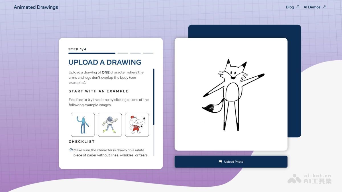 Animated Drawings – Meta AI推出的AI手绘作品转动画工具插图