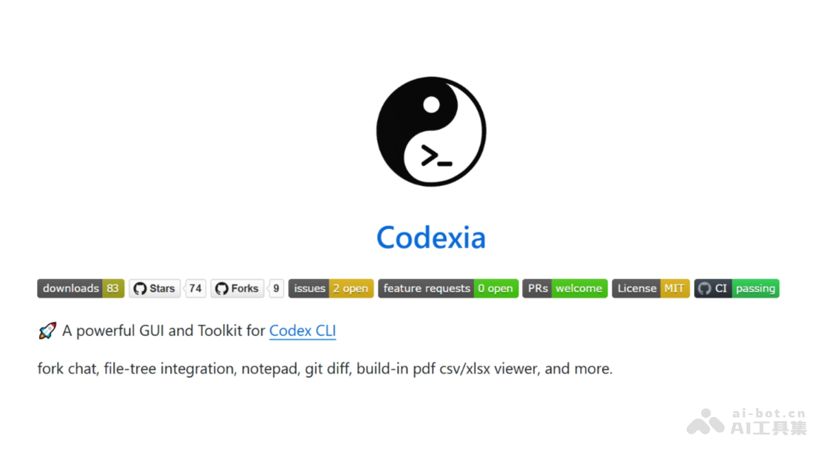 Codexia – 开源的AI编码桌面应用程序，多会话支持插图