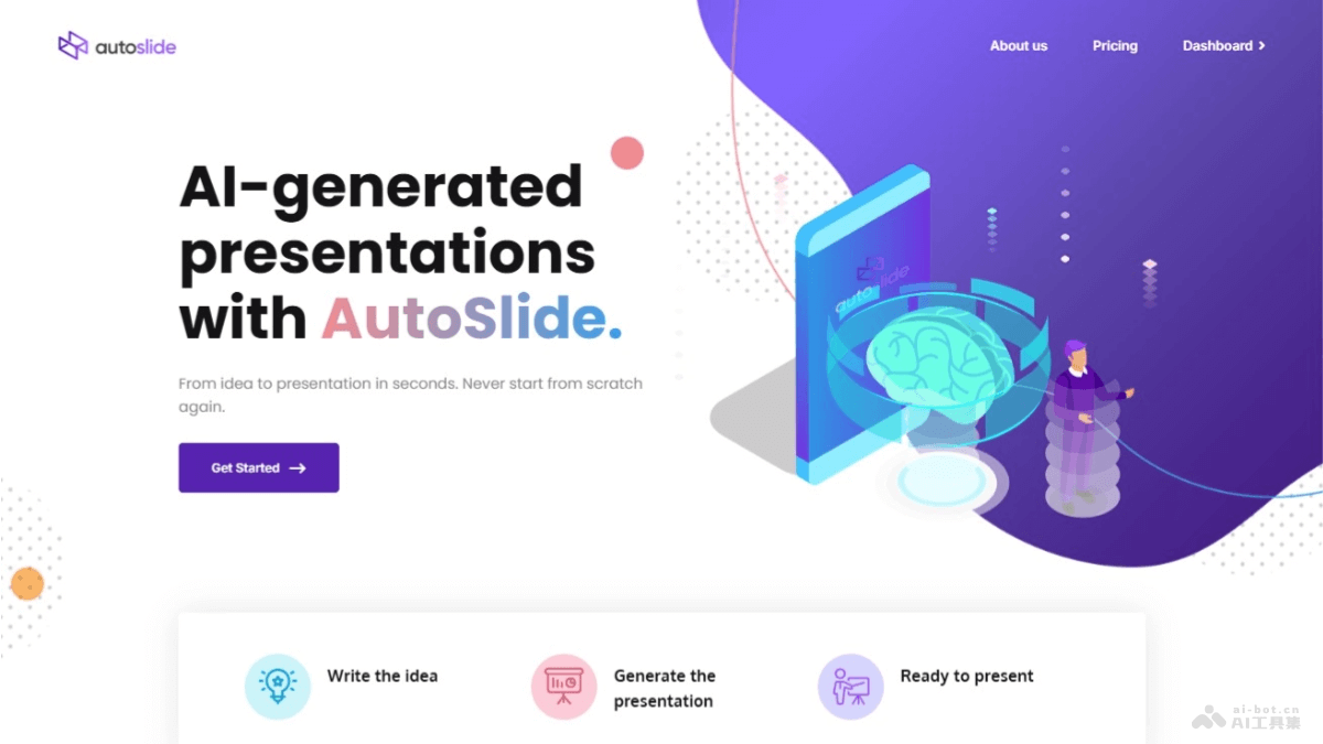 autoslide – AI演示文稿生成器，自定义风格创建高质量的演示内容插图