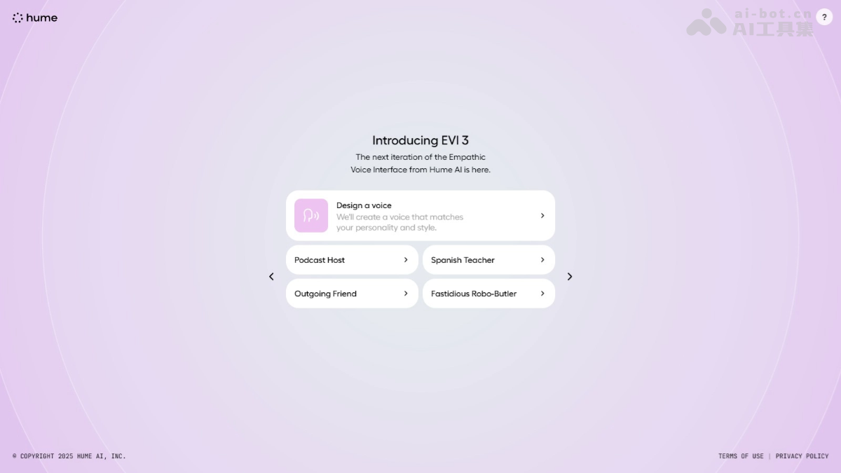 EVI 3 – Hume AI推出的语音语言模型插图