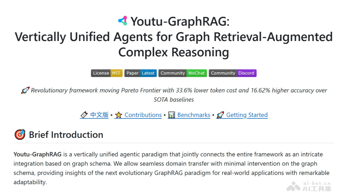 Youtu-GraphRAG – 腾讯优图开源的图检索增强生成框架插图