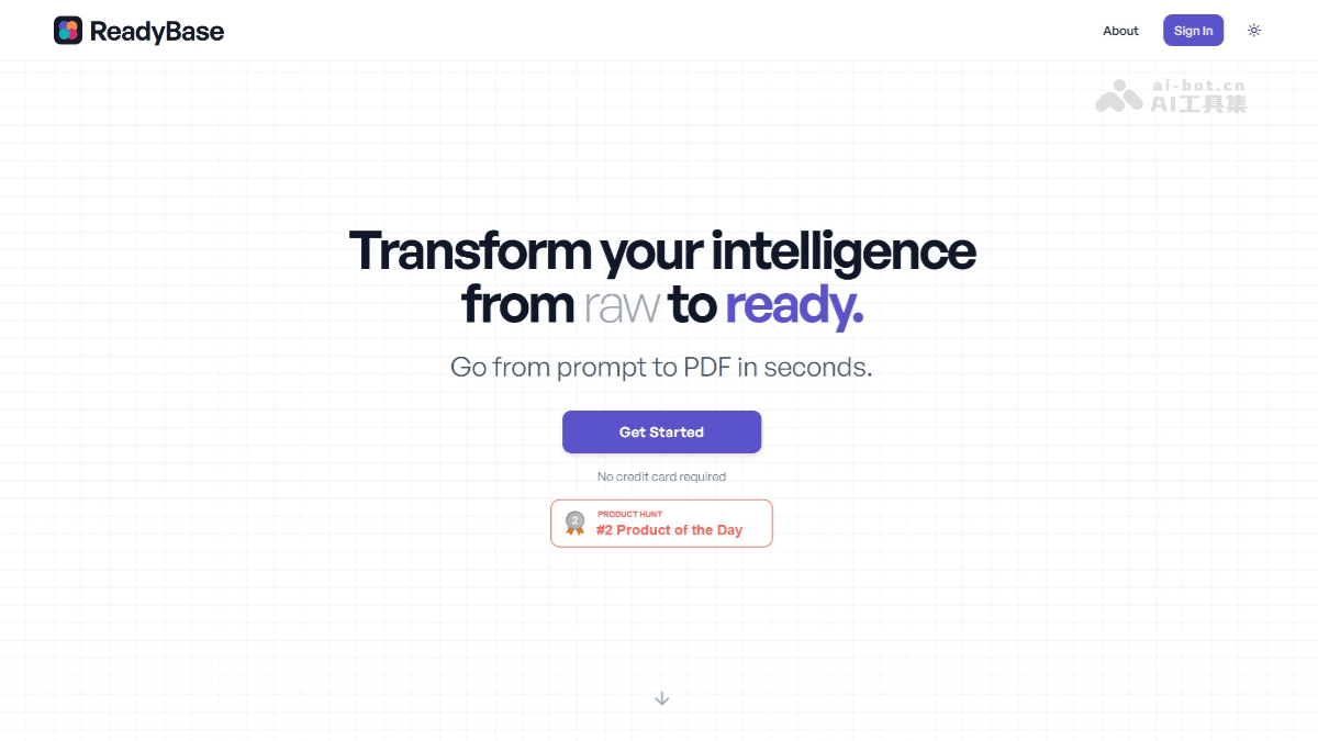 ReadyBase – AI PDF生成平台，自动布局生成个性化文档插图