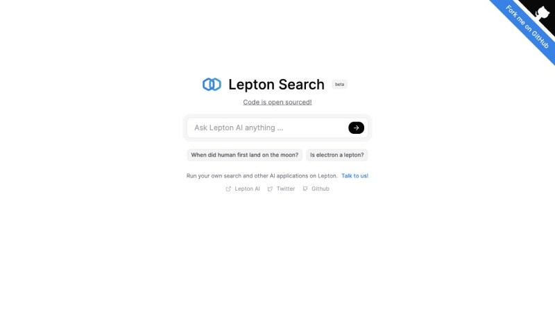 Lepton Search – 开源的对话式AI搜索引擎项目插图