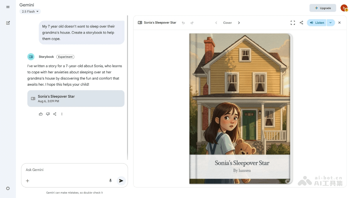Storybook – 谷歌Gemini推出的AI绘本生成工具插图1