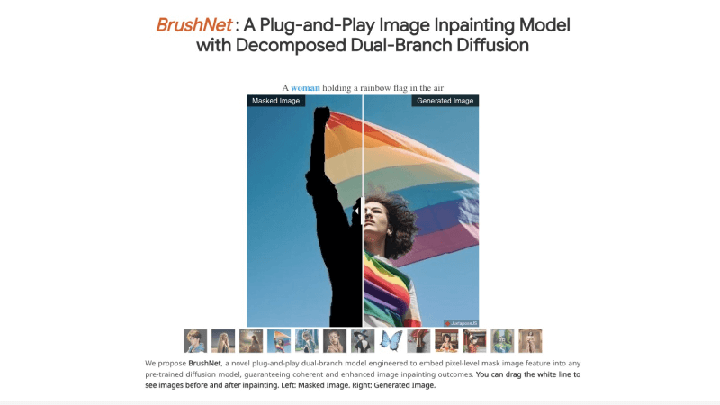 BrushNet – 腾讯推出的高质量图像照片修复模型插图