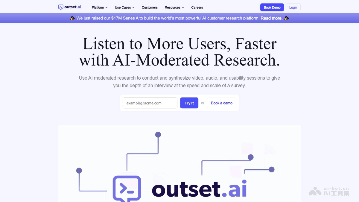 Outset.ai – AI访谈平台，实时生成访谈总结插图