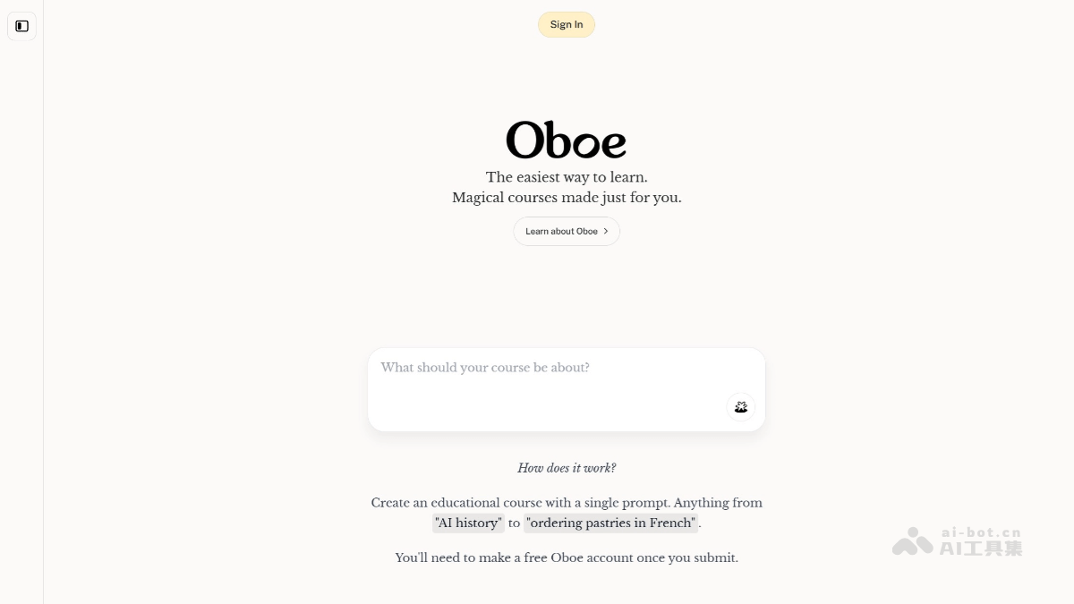 Oboe – AI个性化学习平台，生成量身定制课程插图