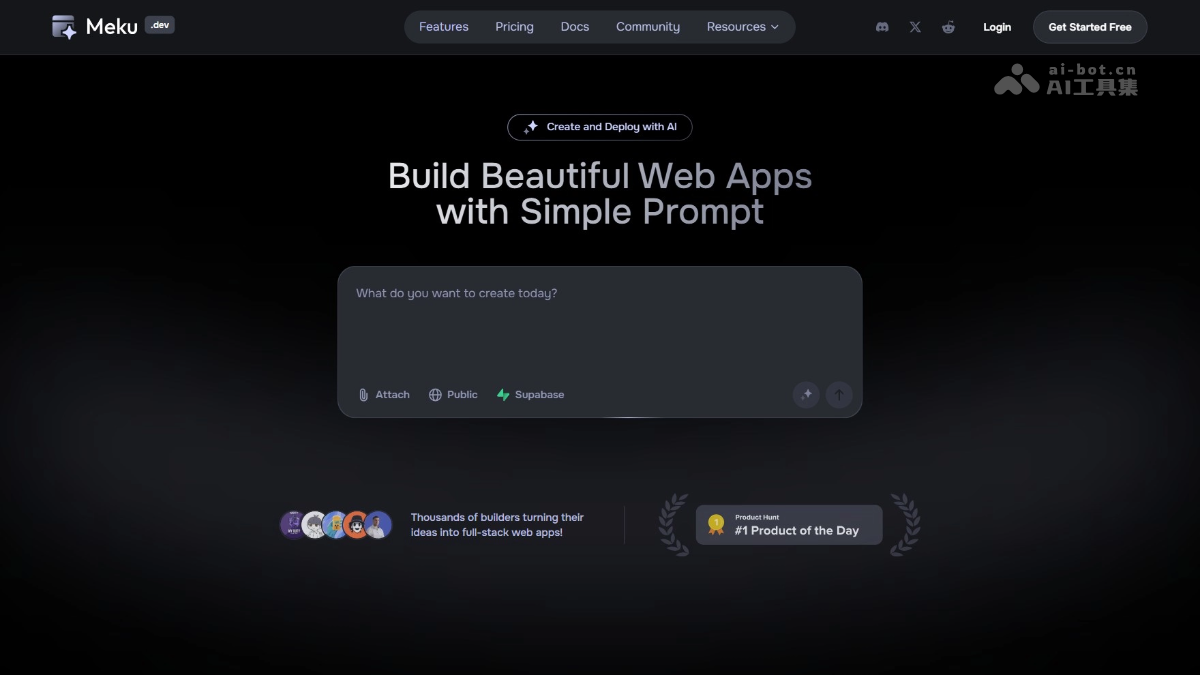 Meku – AI开发平台,简单描述生成Web应用和网站插图 Meku – AI开发平台,简单描述生成Web应用和网站插图